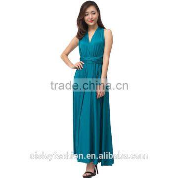 Prom Dress 2016 Round Neck Solid Color Special Occasion Dress Evening Dress D248 photo-5
