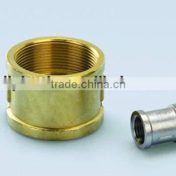 plumbing brass fittings/plumbing accessories casting brass fittings brass female socket/coupling