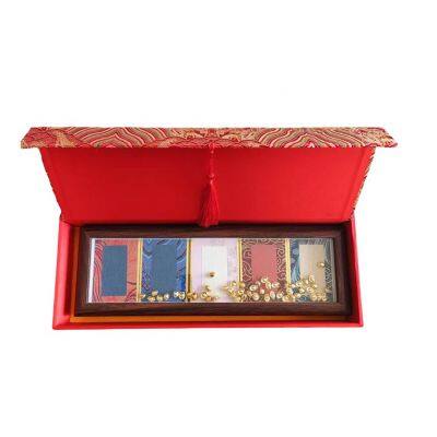 Art Paper Hardcards Painting Calligraphy Frame Brocade Box Sets 2 Sets Per Batch for Wall Art Home or Office Dectoration photo-2