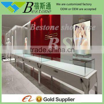 retail store stainless steel bar counter showcase furniture display