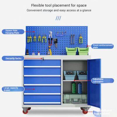 Professional Steel Tool Chest for Oil & Gas Workshops, Large Capacity Lockable Tool Cabinet With Reinforced Bottom and Side Handles