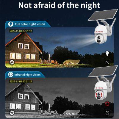 Solar PTZ HD Camera WIFI 4G Remote Monitor Outdoor Security CCTV Camera Surveillance photo-3