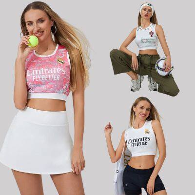 26 World Cup Soccer Vest, Worn Outside, for Running, Fitness, Yoga, Real Madrid, Barcelona, Soccer Babes, Cheerleading Uniform, American-Style Vest photo-4