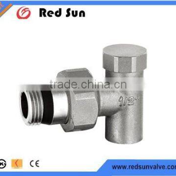 HR5120 brass drain angle chrome radiation valve