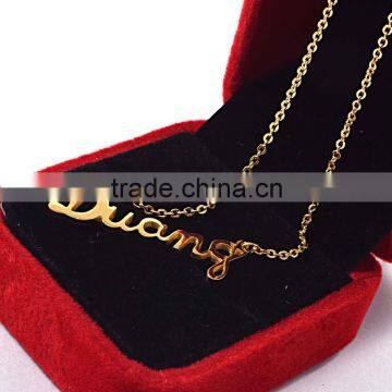 Jewellery Pendant Necklaces Letter Of The Alphabet Gold Jewelry Necklace photo-3