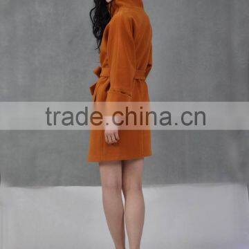 Western Style Women Wool Long Winter Coats Ladies 2016 Wool Long Coat New Design Wholesale photo-5