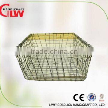 Powder coated metal wire basket basket for storage