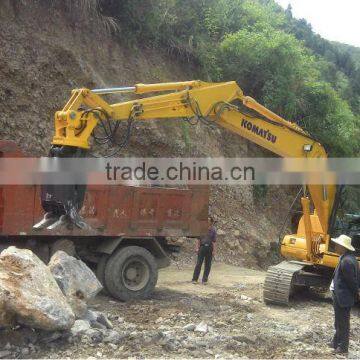 Excavator hydraulic Grapple bucket, rotating wood stone grapples for SAMSUNG excavator