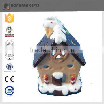 Hot Sell Nice House Shaoe Fashion Ceramic Christmas Product for Home Ornament