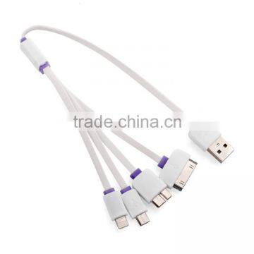 Custom made multifunctional usb cable china suppliers alibaba china hot selling 1 in 4 usb cable