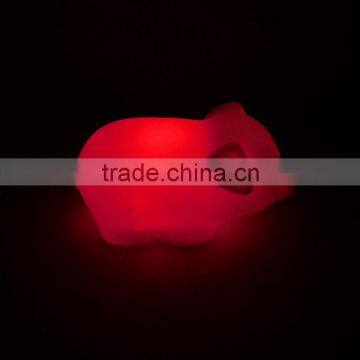 Room Decoration Happy Plastic Pig Shape 7 Color Changing Mini Light With 3 Button Cell photo-3