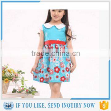 Patterned girl party wear western dress for wholesales