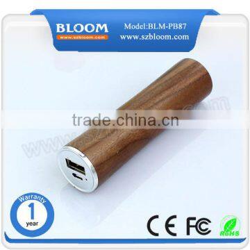 Tube Unique Handy Charger 2600mah ,wholesale Wood Power Bank Gift photo-6