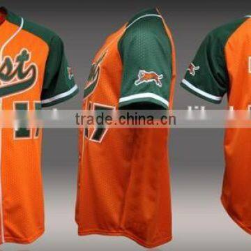 Full Button Custom Baseball Jersey for Sale photo-2