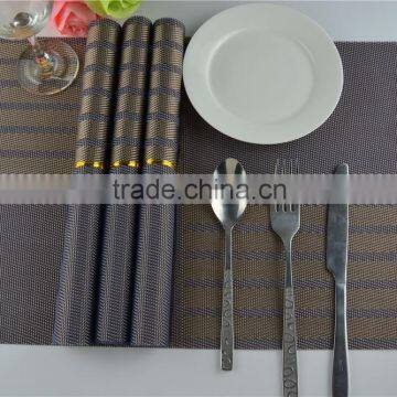 Lastic Gray Square Europe Placemat of One Pack PVC Mat Kitchen Restaurant Dining Table Mat for Home or Hotel photo-6