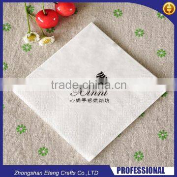 Decorative paper napkins with custom printed logo