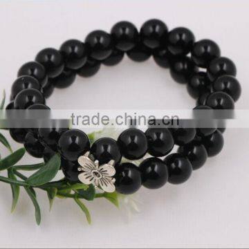 Luxury Fashion Style Black Beads Bracelet For Men