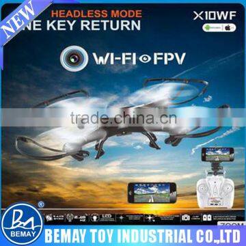 Hot Selling Models LH-X10WF 2.4G 4CH iOS/Android FPV Quadcopter Live View RC Drone with WIFI Camera