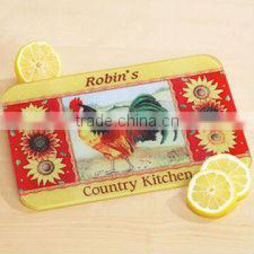 Decorative Personalized Glass Cutting Board