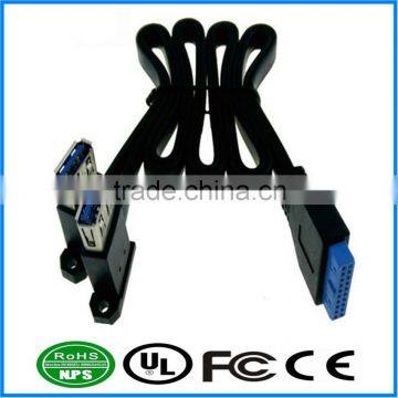 with screw 20 pin to Dual USB 3.0 AF data cable