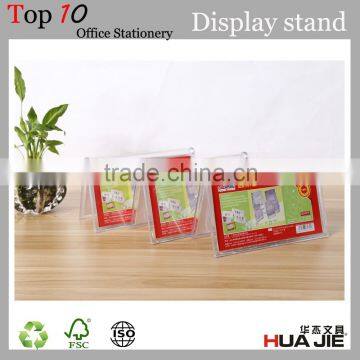 Business stationery V shape desk label display stand