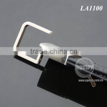 High Quality Promotional Black Genuine Leather Zinc Alloy Blank Metal Car Leather Keychain photo-3