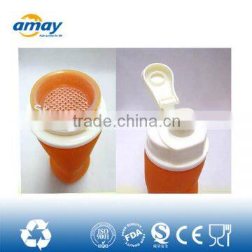 High quality sport outdoor foldable silicone water drinking bottles wholesale