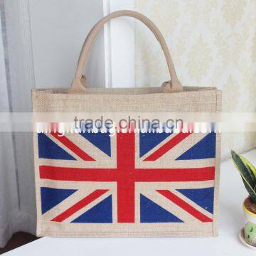 2015 china factory good quality jute sling bag, tote bag, shopping bag