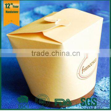 Round noodle paper packaging box, take out noodle box, hot food packaging