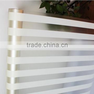 Decorative PET 5mm Wide White Stripe Glass Sun Protection Film Similar to 3M Window Film