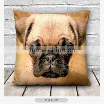 High Quality Fashion Pug Dog Design 3d Digital Print Pillowcases Fullprint Decorative Throw Pillow Covers Seat Cushion Cover photo-2