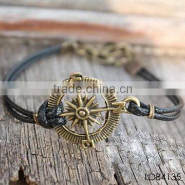 Leather bracelet sun vigor bracelet china suplier