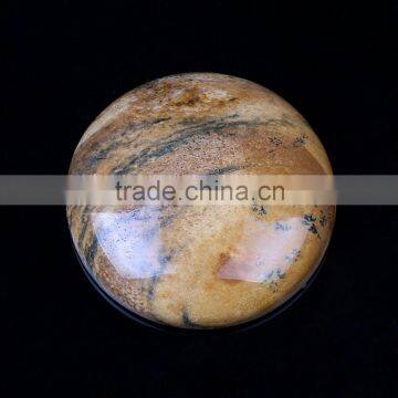 AAA Picture Jasper Rounds Palm Stone Worry Stone Chakra Stone Reiki Infused Polished Crystal