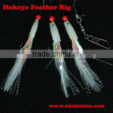 Top quality Sea Fishing hokeye feather sabiki rig