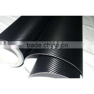 High Quality 3D Carbon Fiber Vinyl Good Texture Car Sticker Black Twill Wrap Film