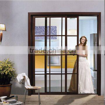 Wood Entry Door With Frosted Glass photo-2