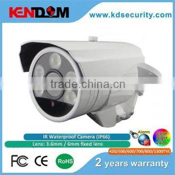 Kendom manufacturer China unique design weather proof promotional ahd alarm camera with 2.8mm to12mm varifocal lens