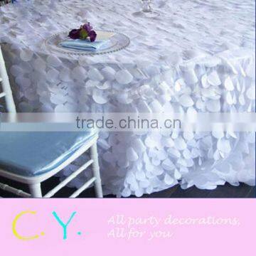 Taffeta Petal Tablecloth for Wedding