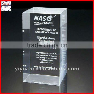 Customize acrylic laser engraved trophy bowling trophy