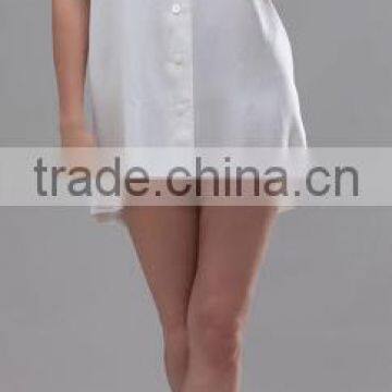 Sexy Women Shirt Designer Silk Girls Wear Shirt Hot Women Top Sexy White Blouse Beach Wear Girls Shirt Casual Party Wear Top