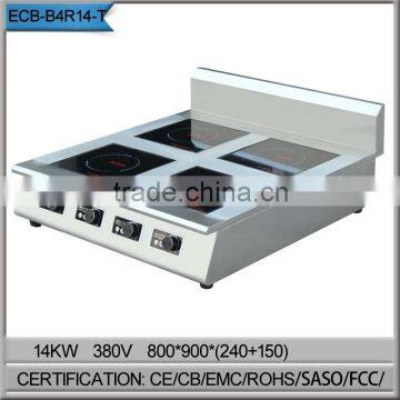 Electromagnetism 4 burner hot plate