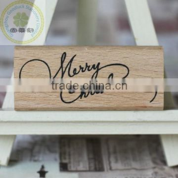 Custom cartoon wedding wooden stamp block set