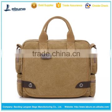 Most Popular England Style Canvas Business Handbag Briefcase Bag for Men