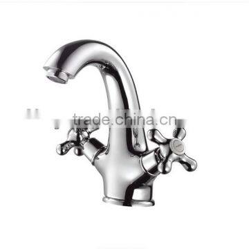 2014 Chrome Plating Dual handle basin faucets