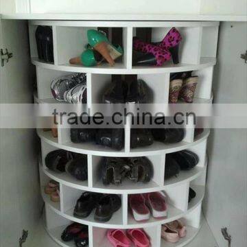 Home Furniture New design wooden round shoe rack/round shoe cabinet