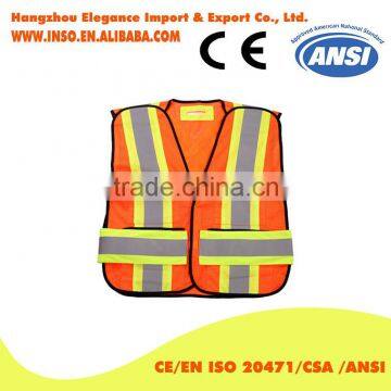 Best Selling in China Hi Vis Public Safety Vest Canada market popular vest