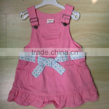 boutique clothing sets high quality soft baby dress lovely pink dresses