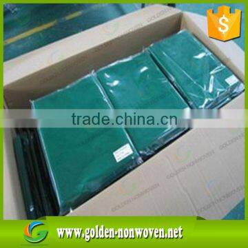 custom size any color pp spunbond non-woven tablecloth,folded non woven table cloth/cover