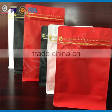 Wholesale new products eight-side sealed stand up materials kraft paper coffee bags