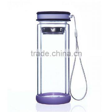 wholesales price Customized headmade wide mouth bottle borolisicate glass